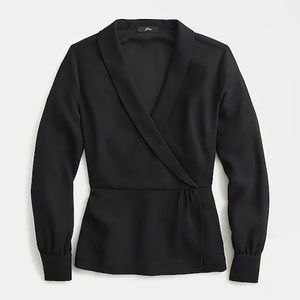 J. Crew Black Blouse